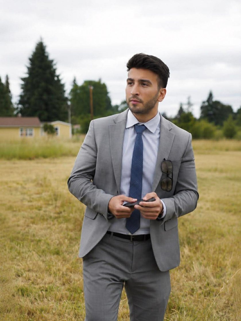 Alican Bodur reviewing a property site in Washington.